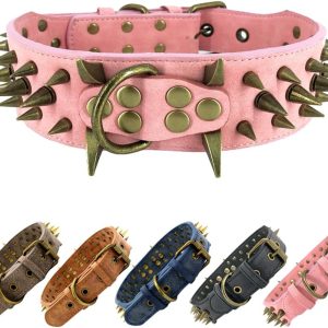 Anti-Bite Spiked Dog Collar for Large Dogs